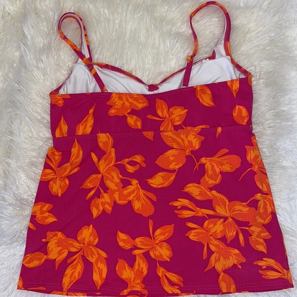 Lands End Tankini Floral Like New Sz 12 - Picture 3 of 6